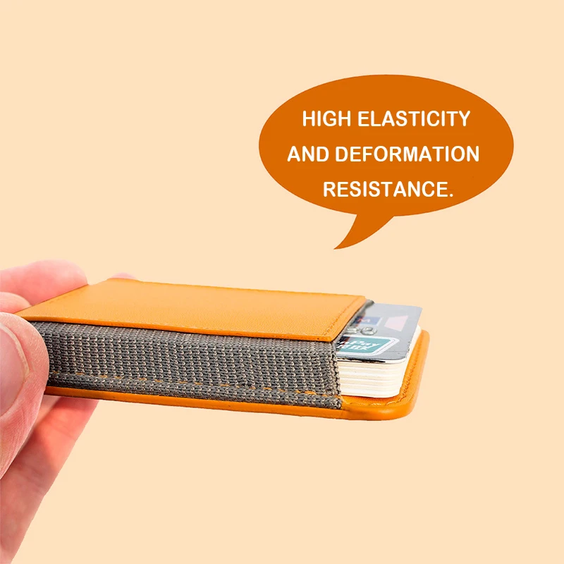 Factory Customize Elastic Band Leather Magsafe Phone Card