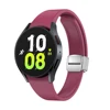 Boucle 9 vin rouge-argent