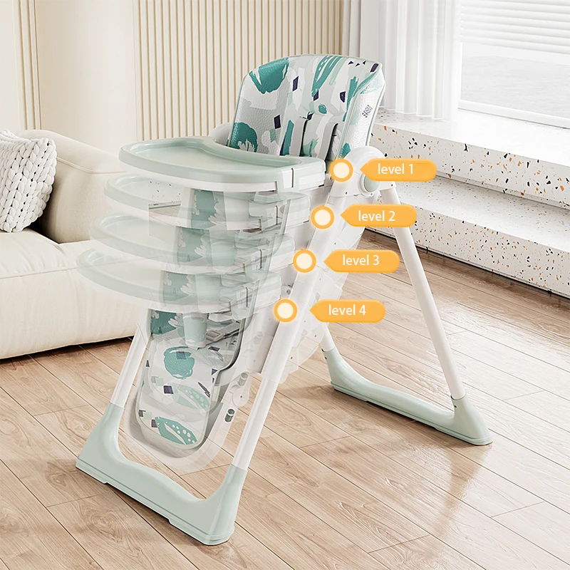 Multifunctional Baby High Chair Adjustable Baby Feeding Chair With Easy Foldable Design Portable and Compact High Chair for Baby