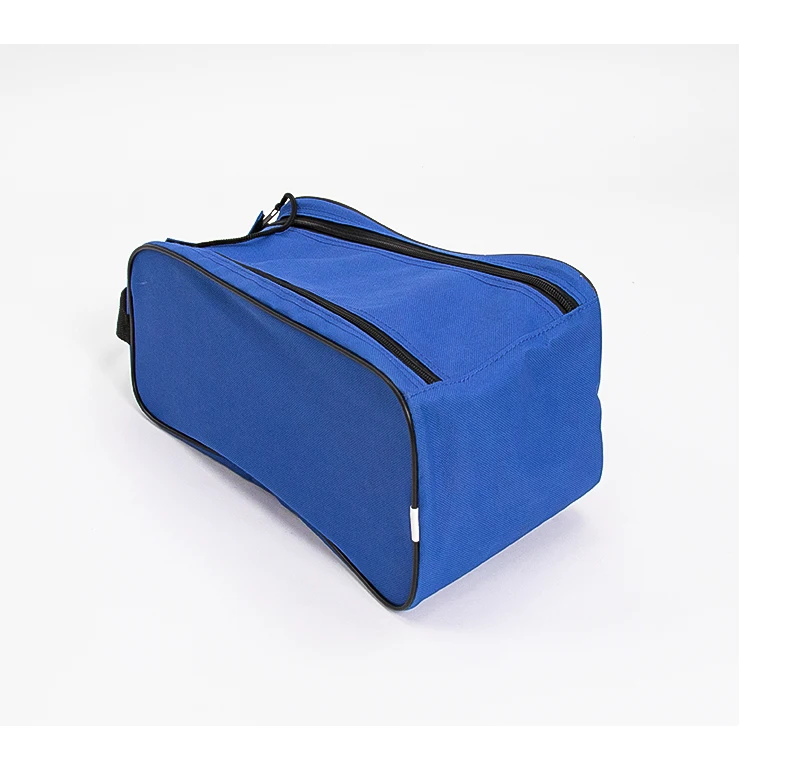 Wholesale Waterproof Double Blue Golf Shoe Tote Bag High Quality Zipper Shoe Storage Bag For