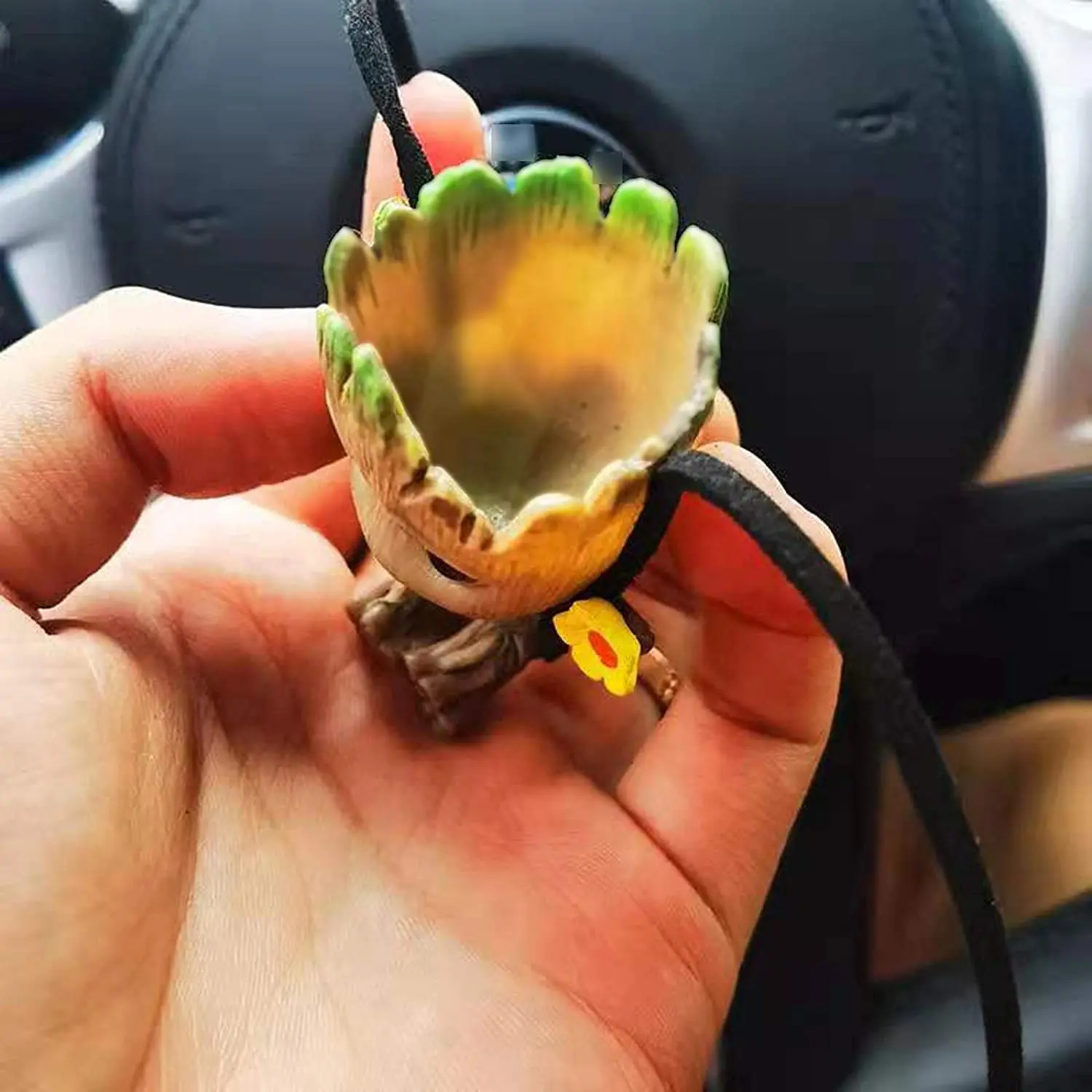 Car Hanging Accessories Swing Smiling Little Tree Man Car Mirror