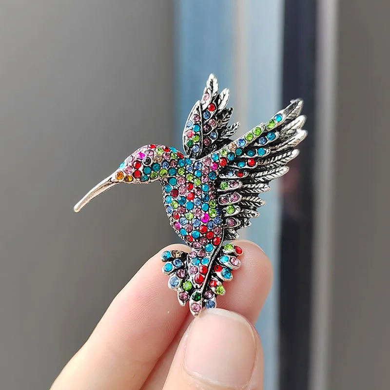 Broche Colibri Neuve - Bijou Oiseau Sans Emballage