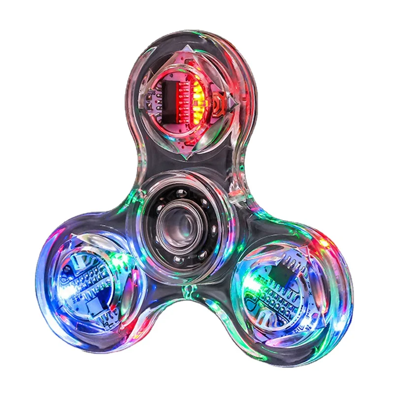 AF Led Fidgets Hand Spinner Toys Stress Relief Toys Hand Spinner for Kids and Adult Led Light Up Toys Ninja Spinner with Lights