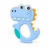 Anneau de dentition dinosaure bleu