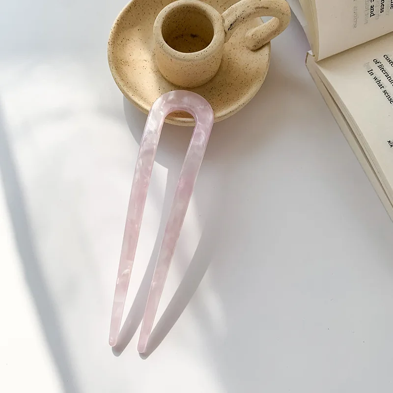 HC142D новый дизайн корейский мраморный узор ацетатная женская заколка для волос красочные большие размеры высокое качество Элегантные Бесшовные женские волосы вилка