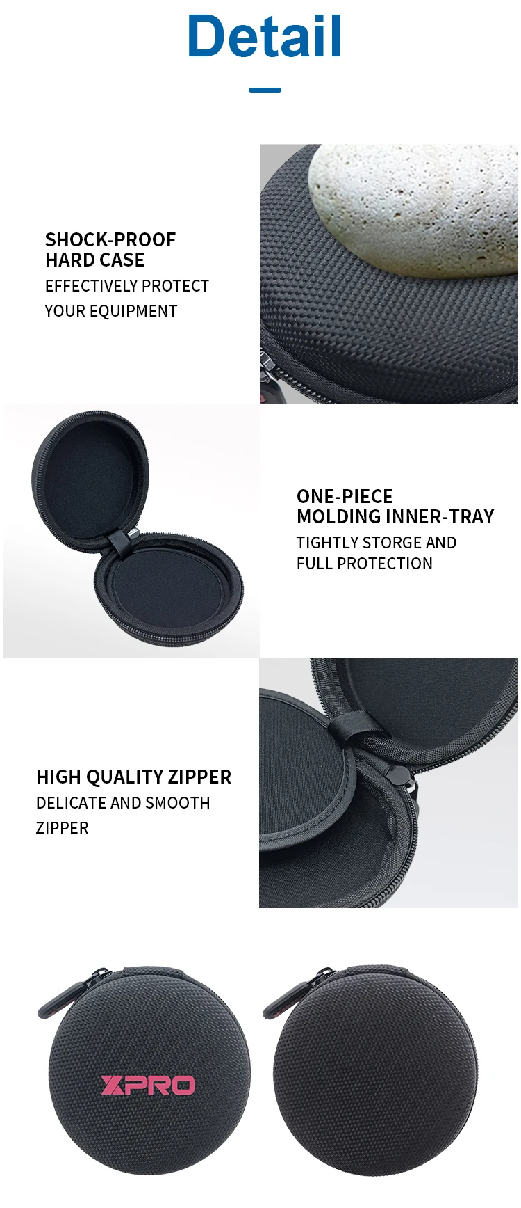 Rlsoco Oem Personalized Eva Earphone Case Headphone Eva Hard Shell Case