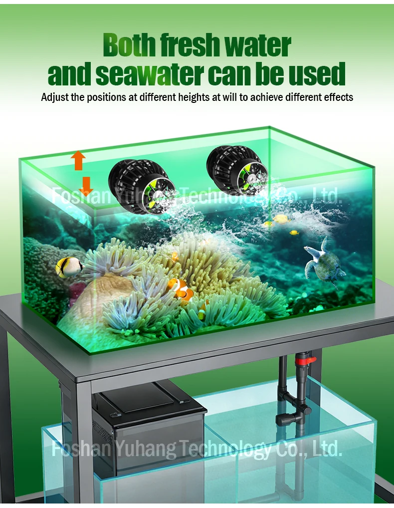 Jecod 2026 GOW Series Modern Desktop Smart Eco-Friendly Plastic Wireless Bluetooth/WiFi Variable-Frequency Aquarium Box product detail 9