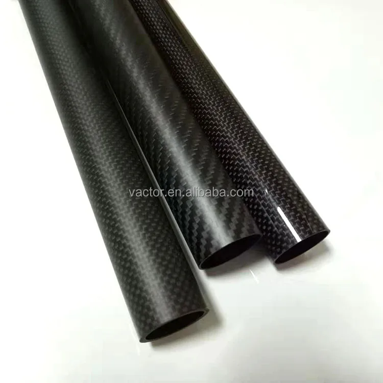 Light Weight Carbon Fiber Tube Carbon Fibre Pipe 3k Weave Carbon Fiber
