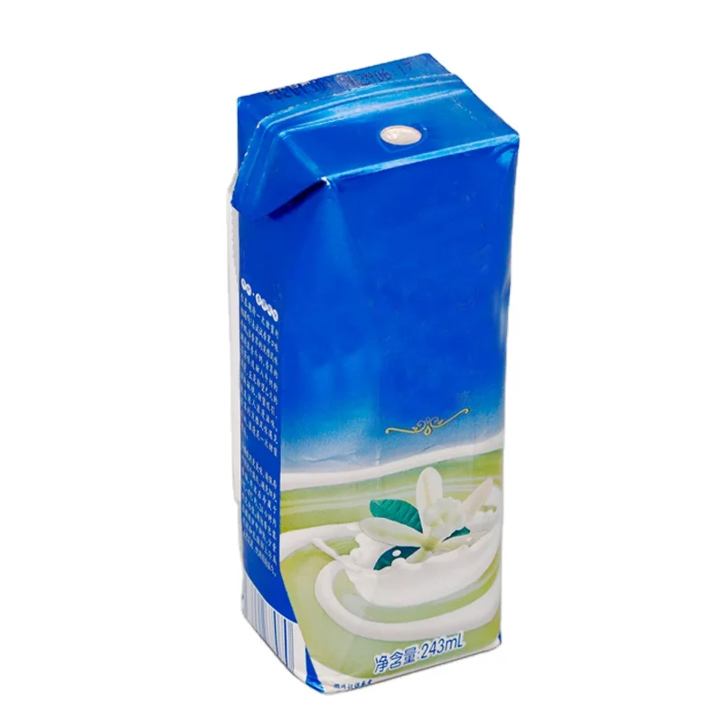 Eco Friendly Packaging For Liquids Empty Juice Box Container Gable Top