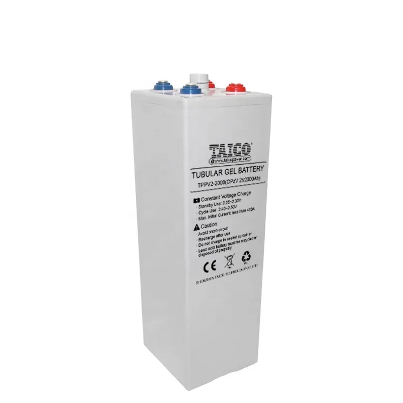 TAICO discount 2v 2000ah opzv battery for solar plant