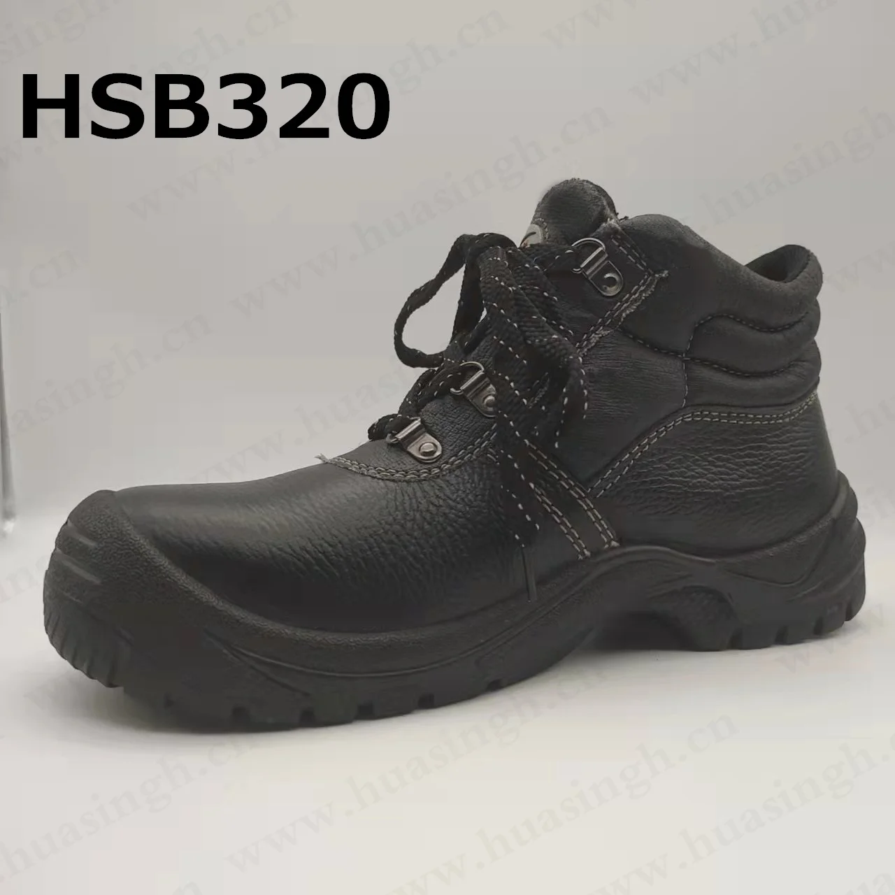 Rwh, Mining Industrial Safety Leather Boots High Traction PU/PU Outsole Safety Work Shoes HSB320