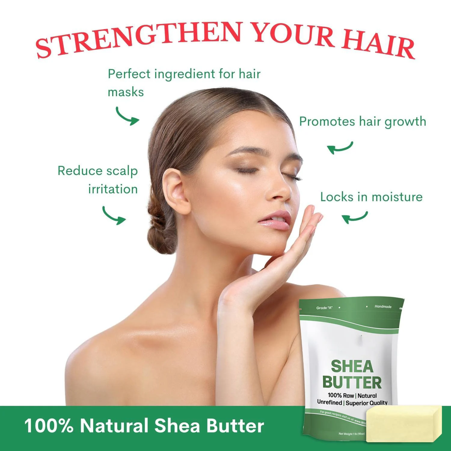 African Organic Shea Butter Ivory 100 Pure Raw Moisturizing Dry Skin