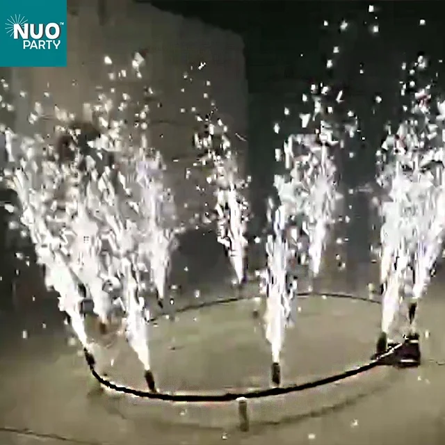 New Products Remote Control 360 Degree Spinning Pyro Indoor Cold Fireworks Firing Systems for Wedding