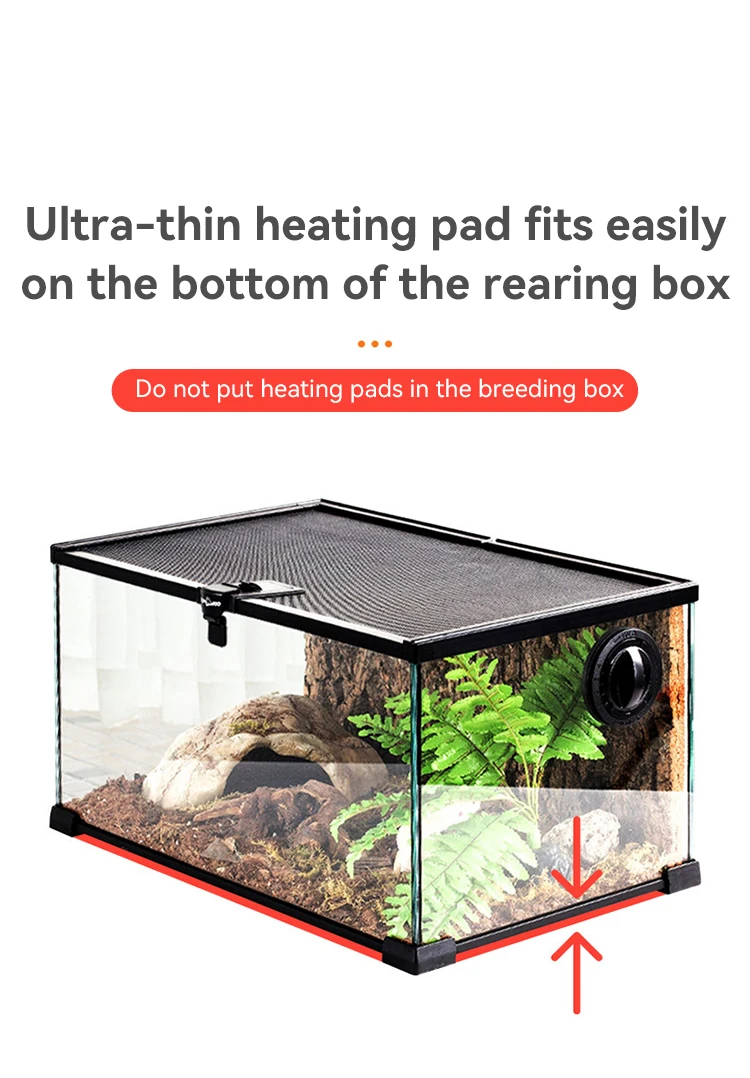 Reptile Heat Pad With Temperature Adjustment Under Tank Small Animal