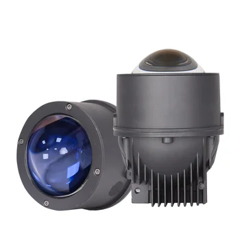 ANCY Q8 Tricolor LED Fog Lamp 3000k/4300k/5500k Bi LED Projector Lens Universal Car Accessory with 12V Auto Lighting System
