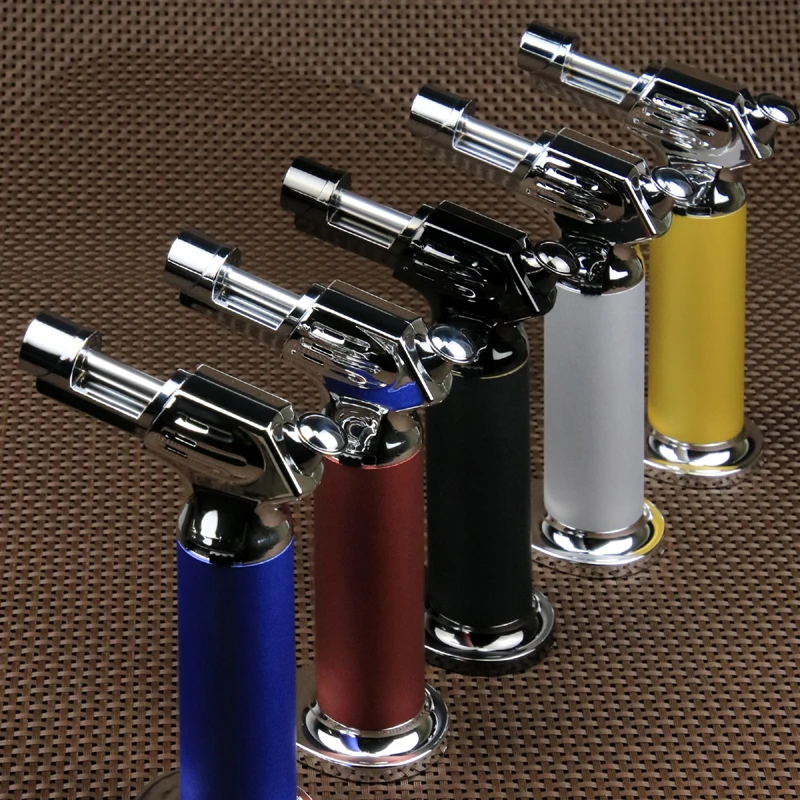 Flame Lighter Adjustable Culinary Chef Refillable BBQ Butane Kitchen Cooking Torch Lighter