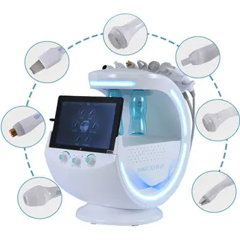 Factory Hydro Dermabrasion Aqua Facial Machine H2O2 Peel Face Analyzer Smart Ice Blue Oxygen Jet Beauty Equipment