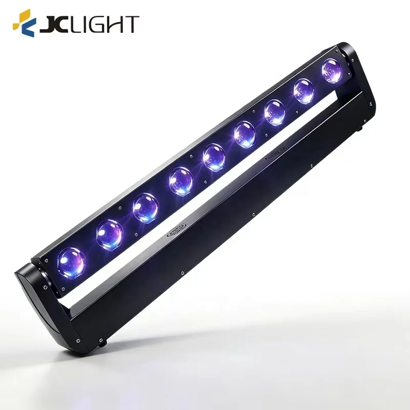 Hot Sale Dj Equipment Disco Luces 10x40w Stage Led Lights Bar 10pcs Rgbw 4in1 Led Beam Moving Head Pixel Control Dj Light