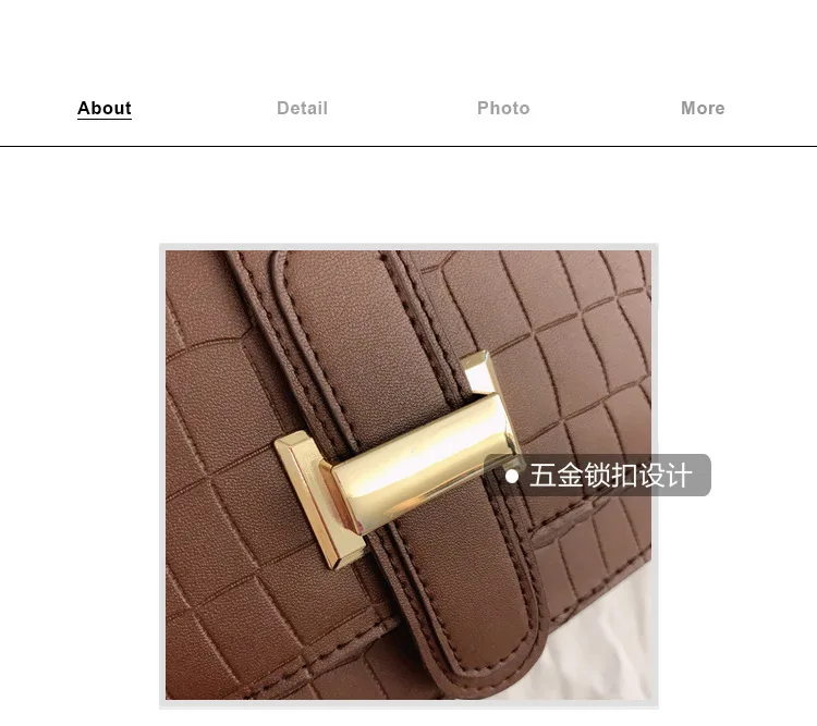 2023 Chic Crocodile Print Leather Shoulder clutch purse handbag Women Trendy Ladies Alligator 2023 mini fashion bag