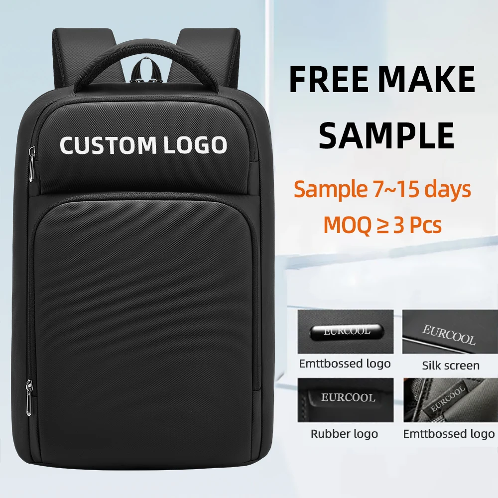 Business Slim Small Backpack Computer Travel Backpacks 15.6 Inch Waterproof Laptop Bag f aperçu 2