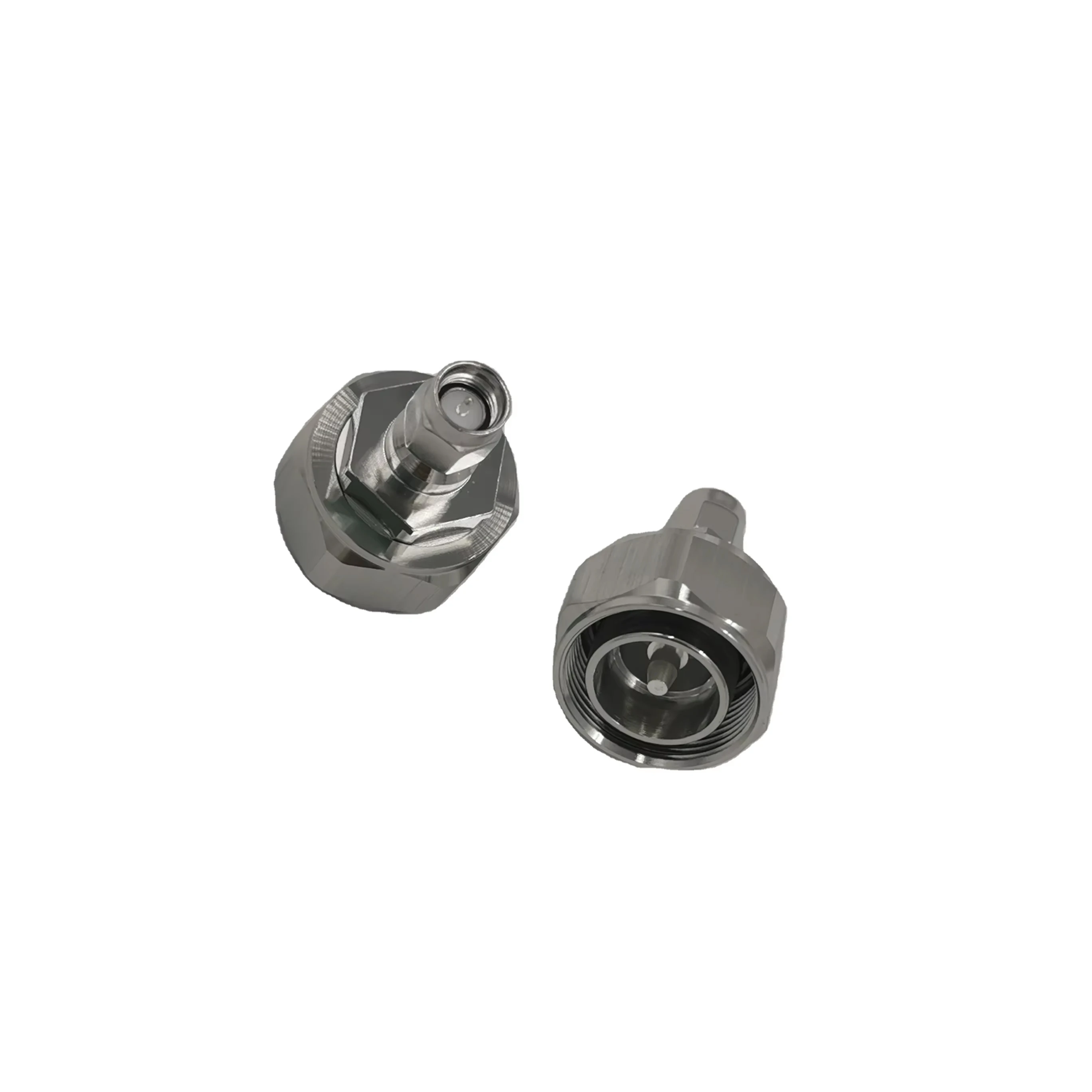 Low PIM 4.3-10 Male to for SMA Plug Adapter Mini DIN 4.3/10 for Microwave Applications