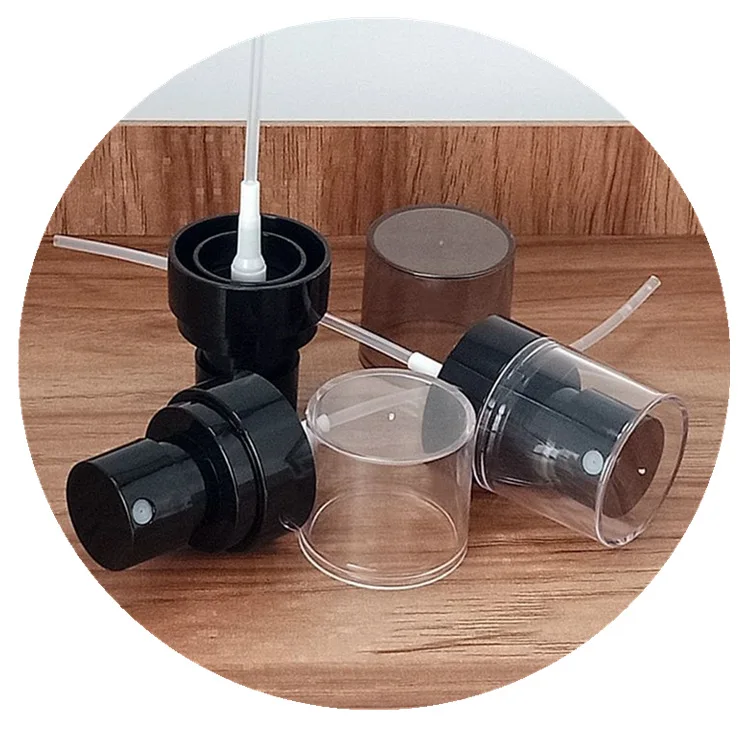 Wholesale 60ml 80ml 100ml 120ml Black Fine Mist Black Spray Bottle PET Flat Top Plastic Bottle High Quality Black Plastic Bottle