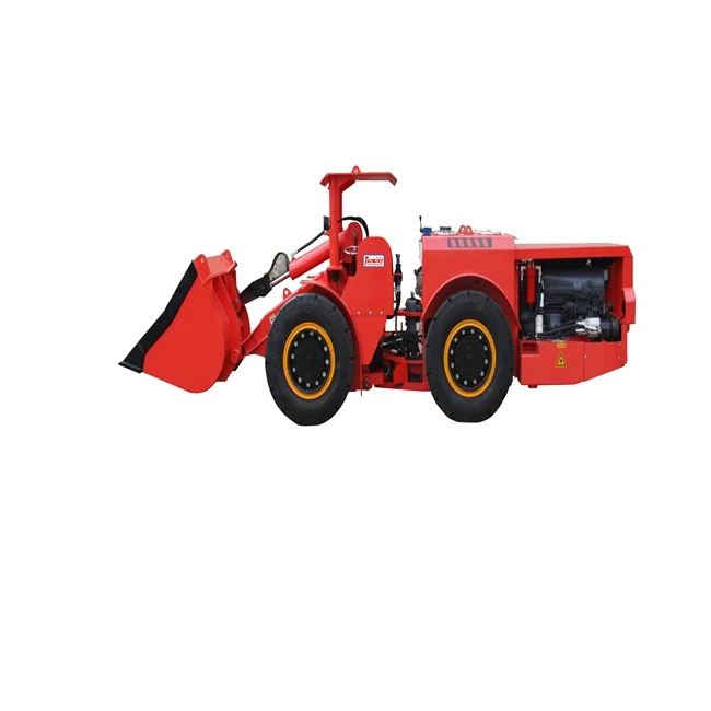 ShanDong TuoXing TC-0.75 Underground Lhd 1.5ton Load 0.75 Cbm Wheel Scooptram With Dana Transmission And Torque