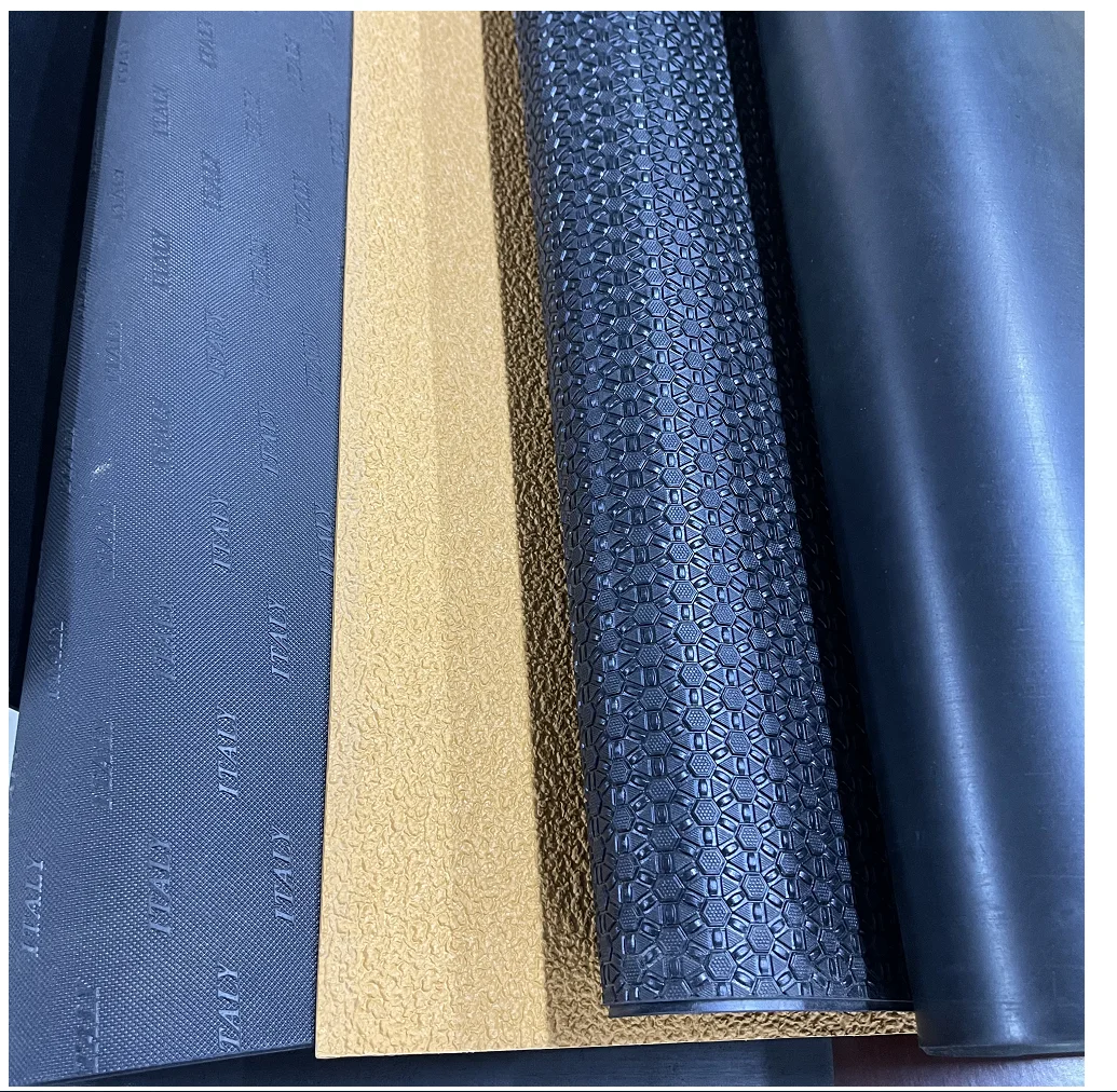Anti-Slip Embossed Rubber Sole Sheet for Sandal Slippers and Leather Shoes Recycled Neolite Cutting Service Available