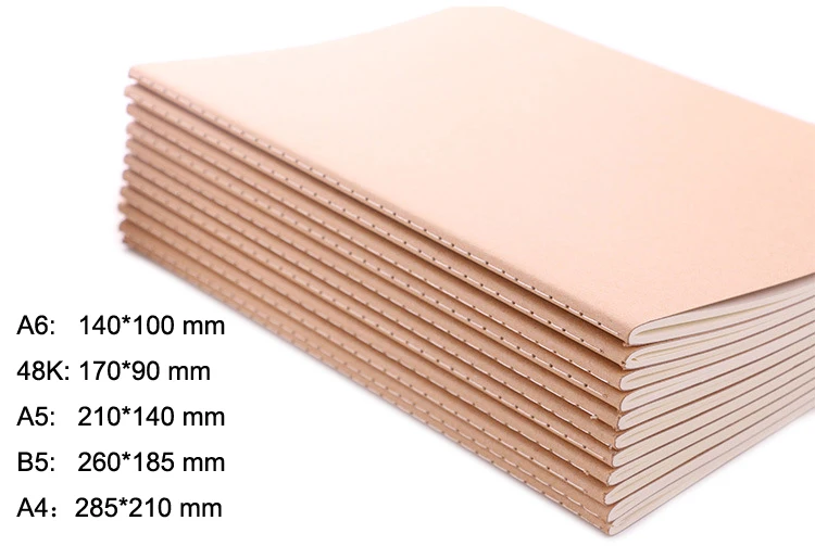 Блокнот формата А5 из крафт-бумаги для письма, ремесленных записей