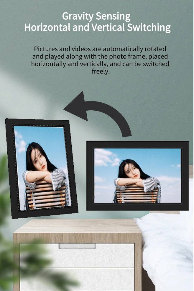 Customized Supported 10 Inch Video Download Bulk Frameo Android Wifi