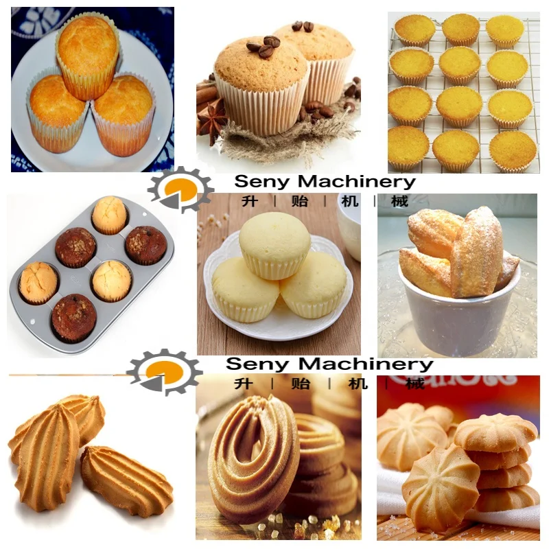 Automatic Cake Cupcake Machine Encrusting Production Line With Various of Nozzles