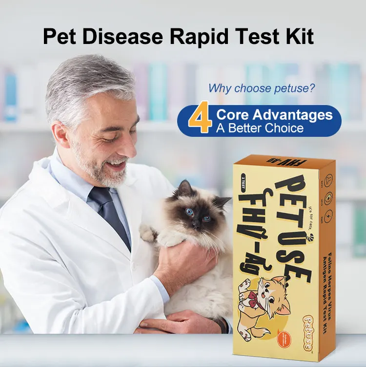Oem Veterinary Pet Test Feline Herpes Virus Antigen Rapid Test Card Fhv Test Kit For Cats Buy