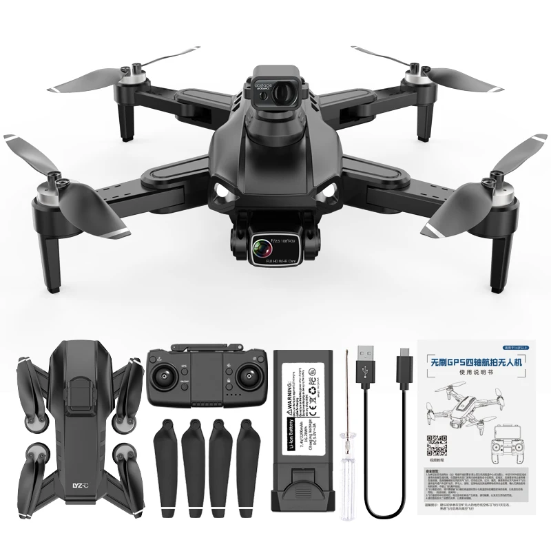 Quad Drone avec caméra et sac de rangement - caméra full HD - 3 batteries