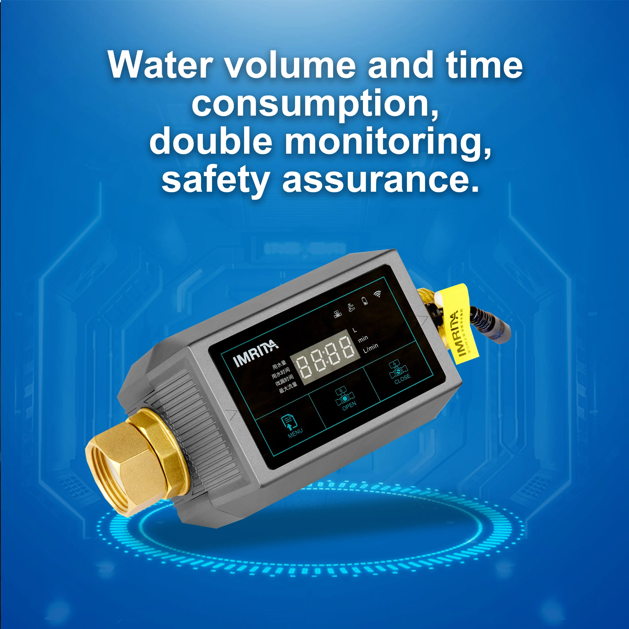 IMRITA Household Wifi Smart Pipeline Leak Detection Water Leak Sensor Detector With Alarm Function