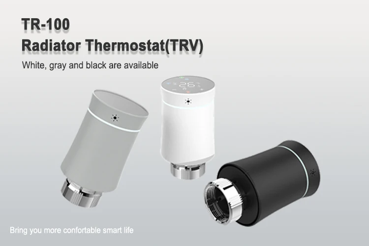 Programmable Trv Thermostat Smart Room Thermostatic Radiator Valve Tuya Wifi Zigbee Trv