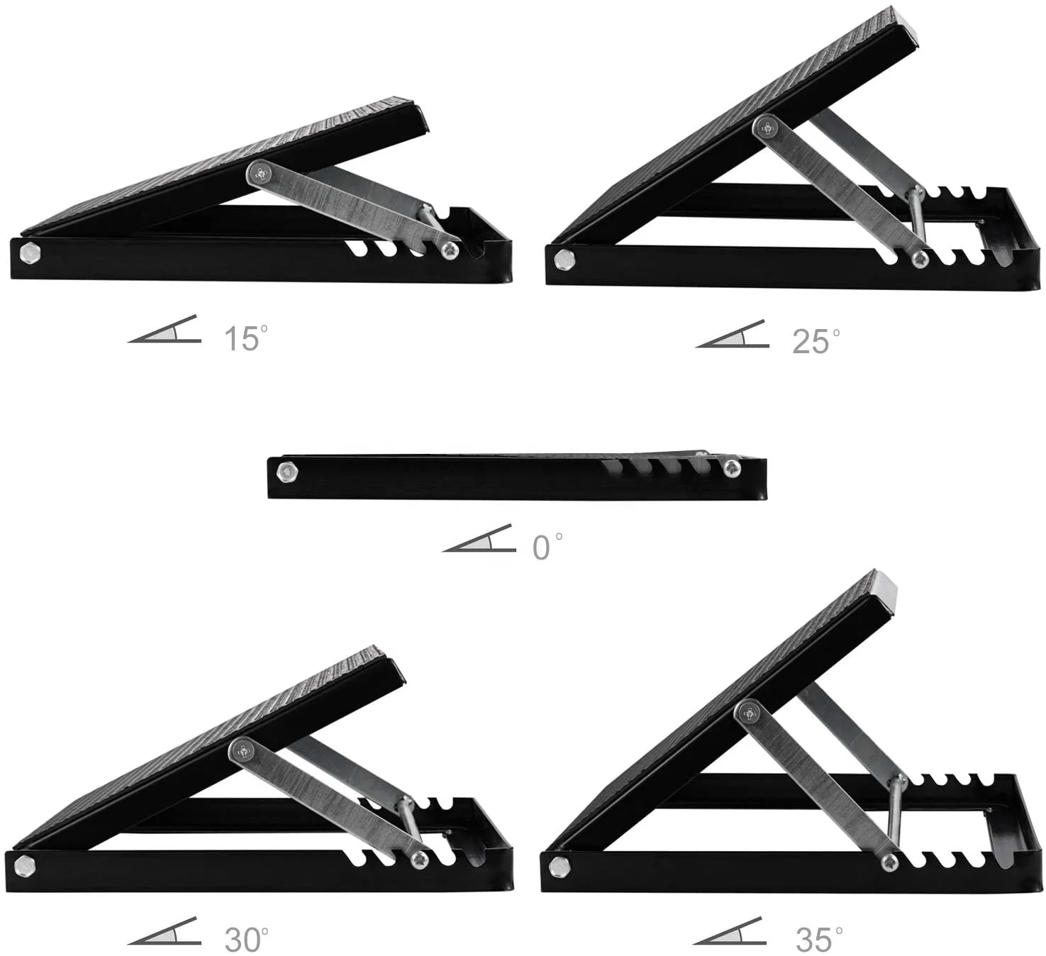Slant Board with Full Non-Slip Surface Steel Calf Stretcher Stretch Board