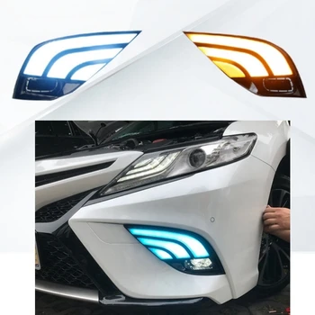 YBJ car accessories LED Daytime Running Lamp Fog light For Toyota Camry 2018-2021 SE XSE XV70 Front Fog Lights