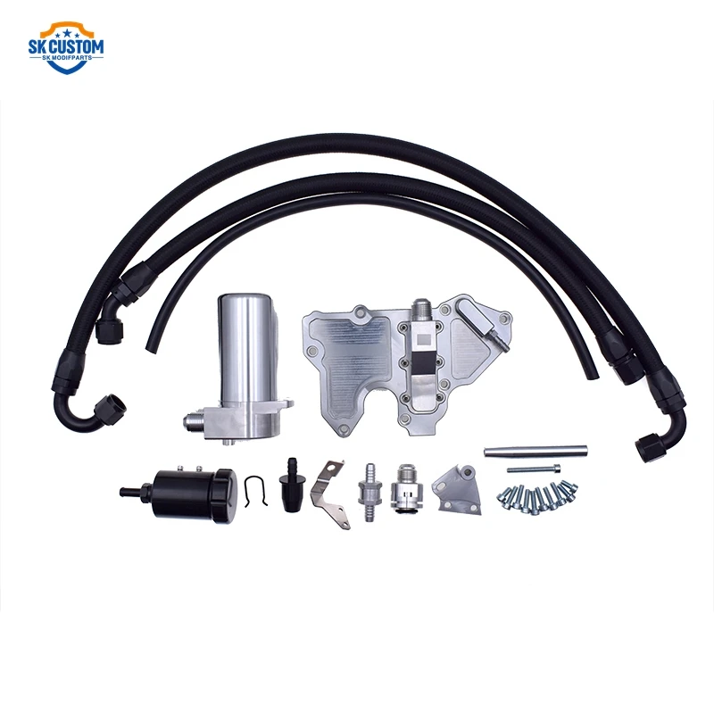 SK Custom Cnc Aluminum EA888 Gen 3 Oil Catch Can For Volkswagen GOLF7 GTI MK6 Audi S3 S4 Oil Catch