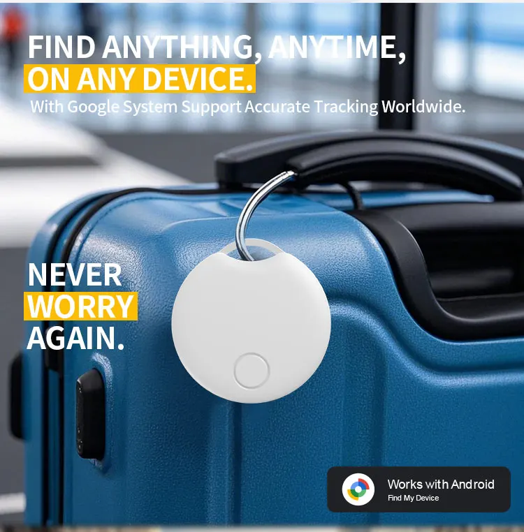 RSH Android Air Tag Google Find My Device Smart GPS Tracker Locator for Key Finder Lugggae Pet Wallet manufacture