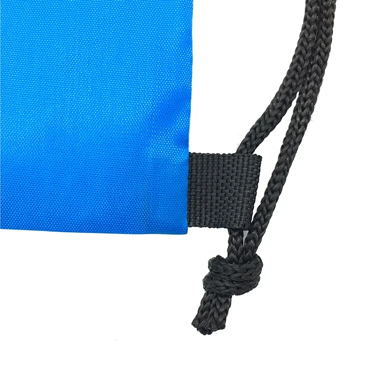 210d Polyester Drawstring Backpack Shoe Bag With Clear Mesh Window Bag