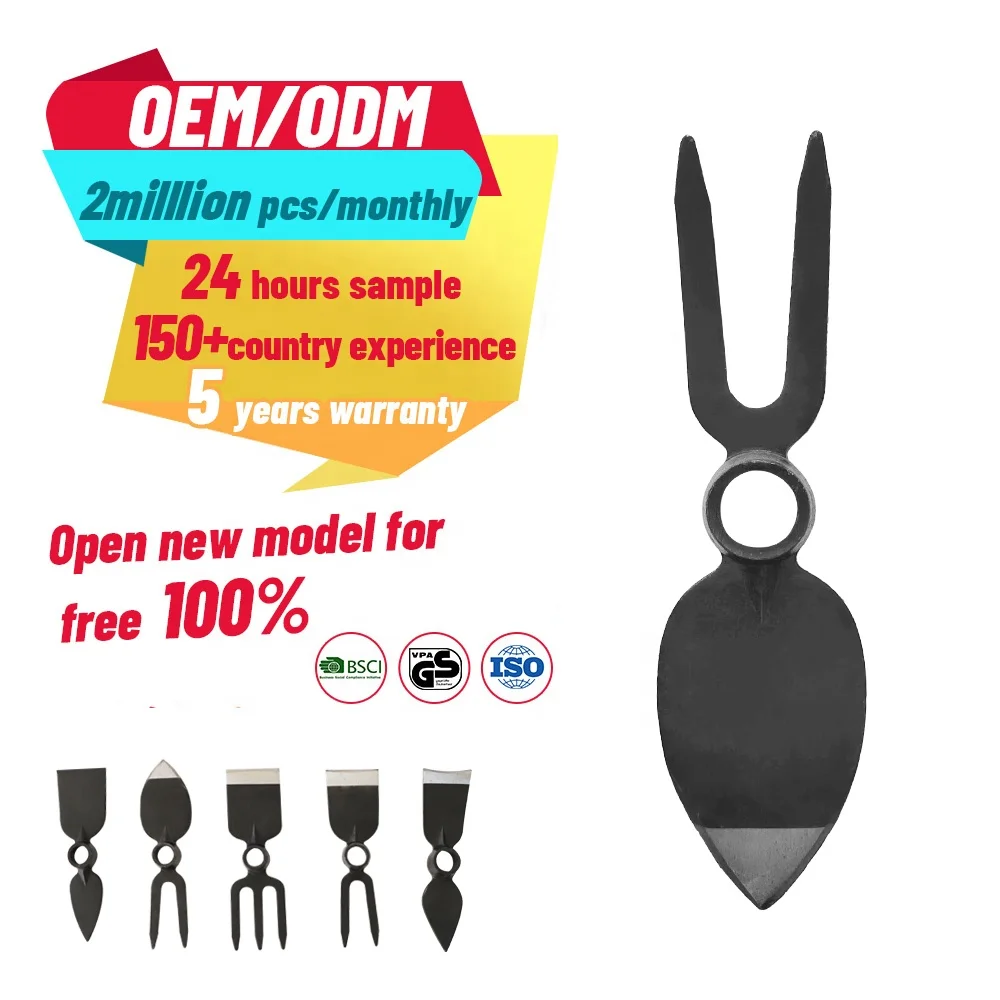 Mest solgte landbruks- og hagehåndverktøy: Én-dels smidd gaffelhøvle i stål, hagegaffel