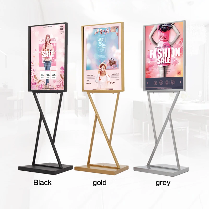 Wholesale Metal Kt Board Display Poster Stand Display Rack Iron Poster ...