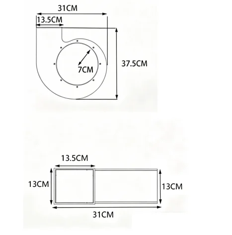 Air Shower Blower, 240, Centrifugal, 380V - detail 4