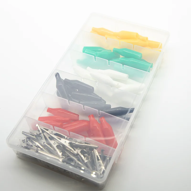 5 Banana Connectors to alligator Clip test Leads and 5 alligator Clips with 5 Different Colors crocodile Clips