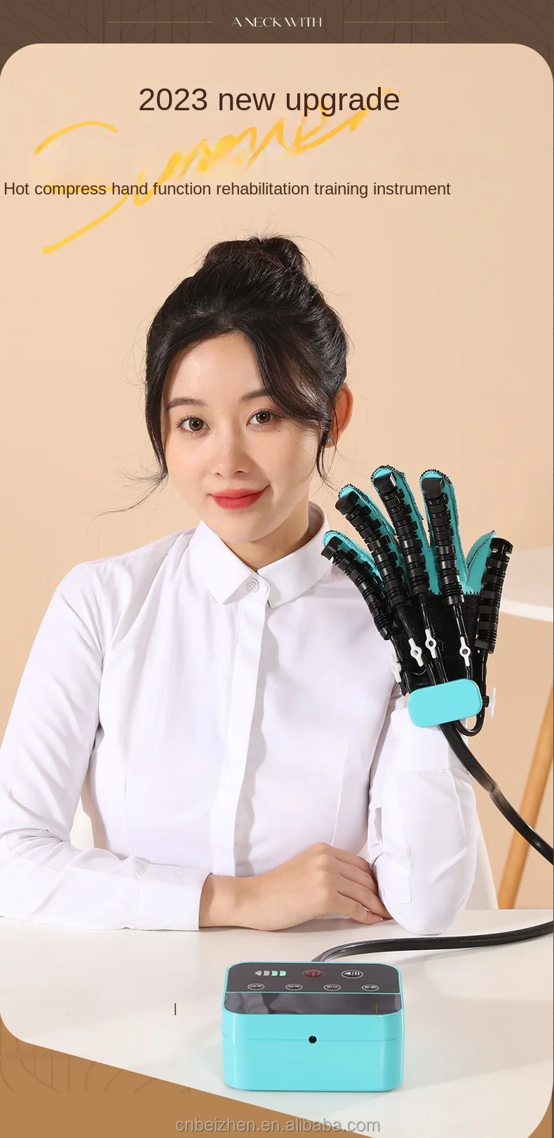 2023 newest design finger recovery hand rehabilitation robot glove for Stroke patients physiotherapy equipment suppliers details