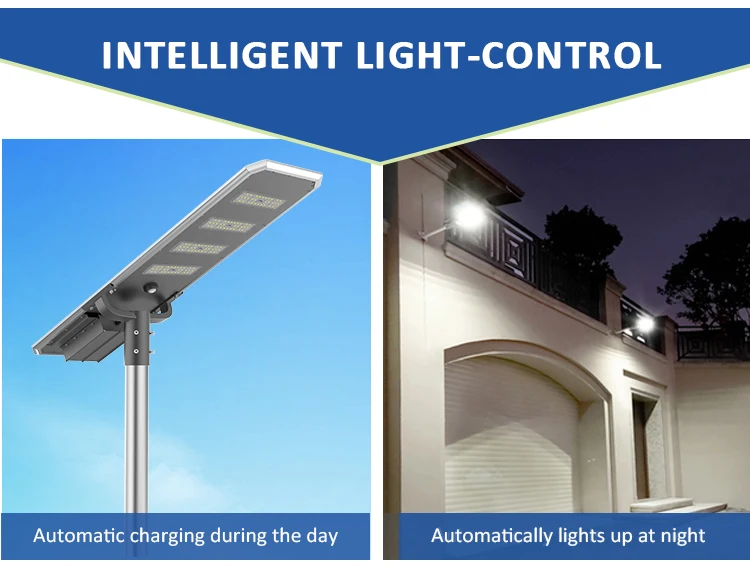 Outdoor 60w 80w 100w 120w Integrated All In One Led Solar Street Light Lithium Battery