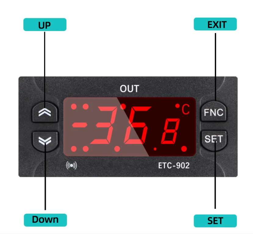 Wholesale Refrigeration Defrosting Function Digital Temperature Controller With High Precision Sensor