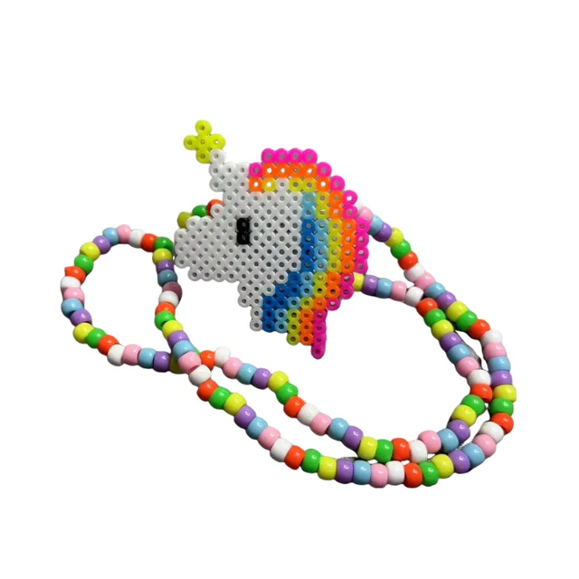 Kandi LED Light-Up Chewing Protector EDM Rave Pacifier Perler Necklace-for Parties