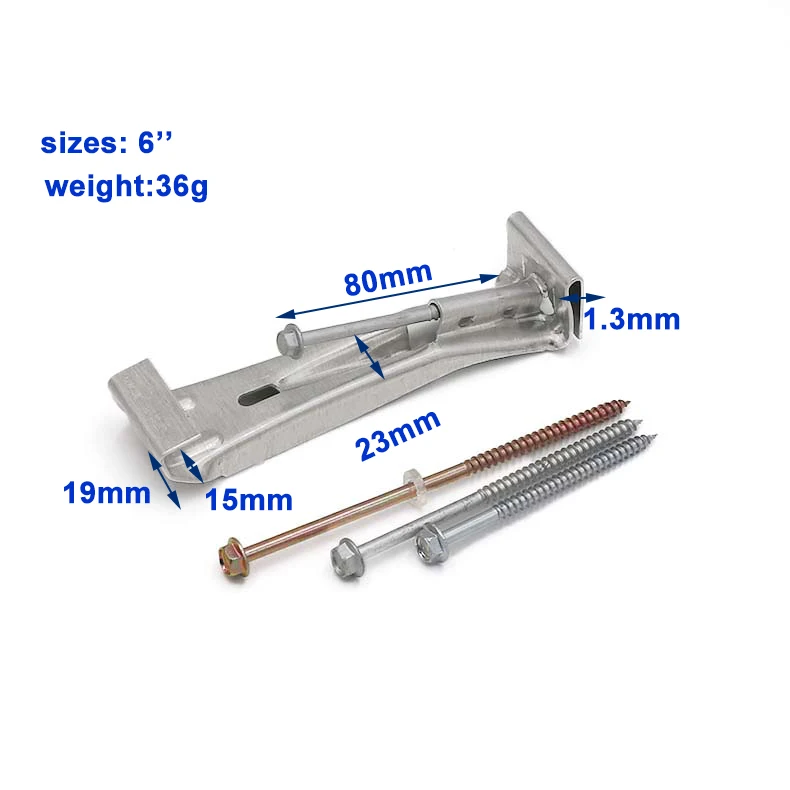 6" Quick Screws 5" Hidden Gutter Hangers K Style Gutter Rain Roof
