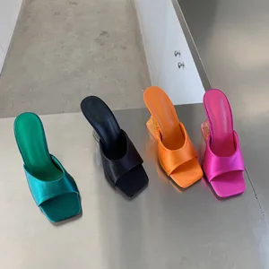 QuiteS 2023 Women's Summer Strappy Point Toe Sandals Chunky Heels Waterproof High Heel Platform Sexy Lace-Up Thick Fashion Trend